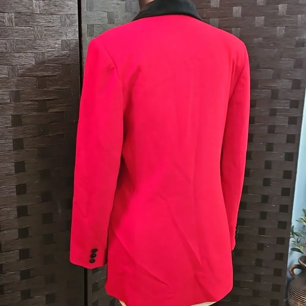Women's Vintage Brooks Brothers Red Equestrian Style Blazer Size 6